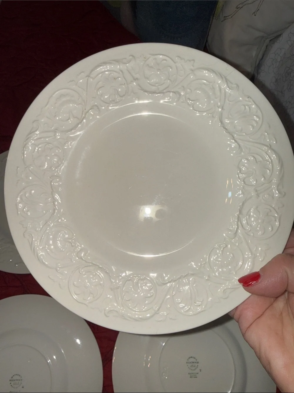 Vintage Wedgwood Patrician Salad Plates - Set of 4  8 3/8”